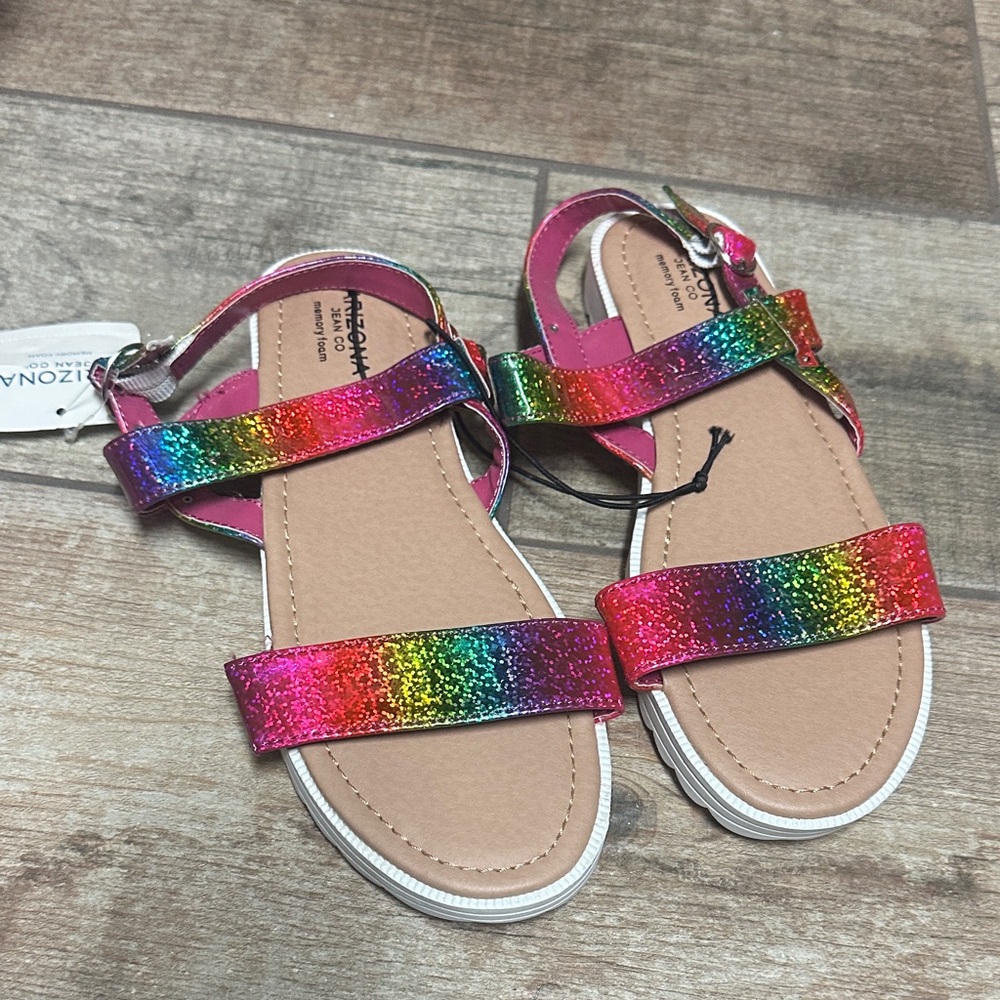 Arizona Jean Company Multicolor Glitter Kids Sandals